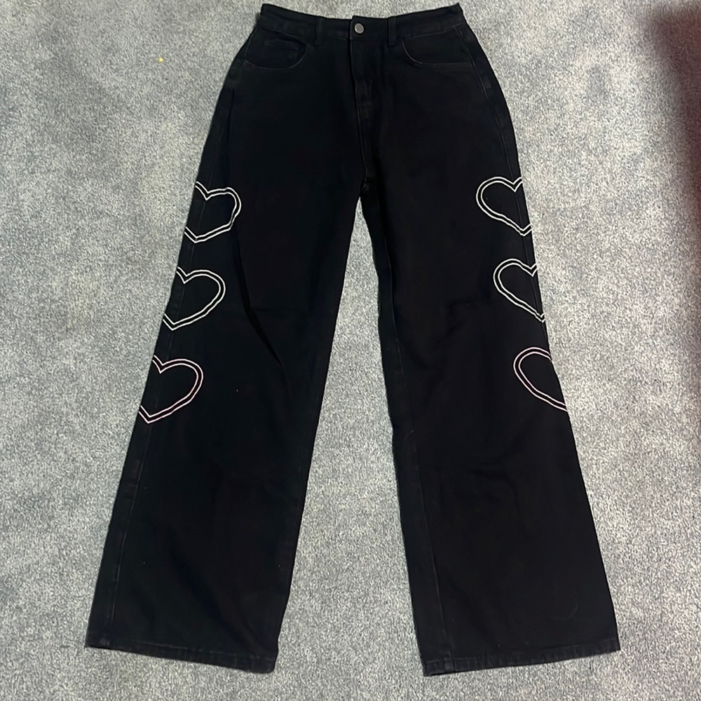 SHEIN heart jeans size 2